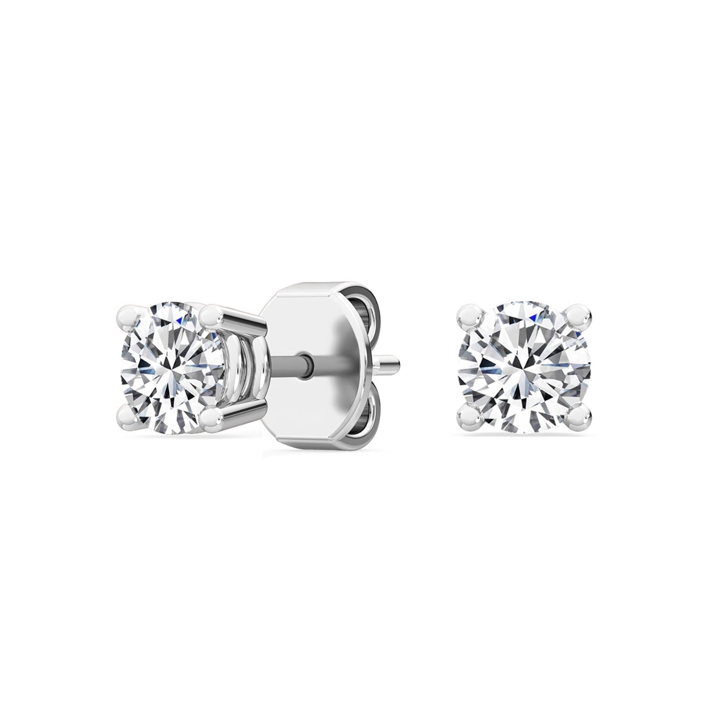 ISADORA JEWELLERY Lab Grown Diamond Stud Earrings in 14ct White Gold