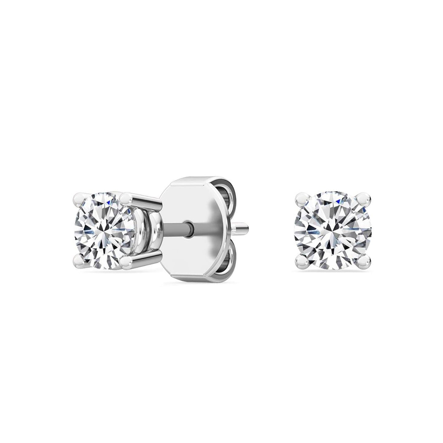 ISADORA JEWELLERY Lab Grown Diamond Stud Earrings in 14ct White Gold