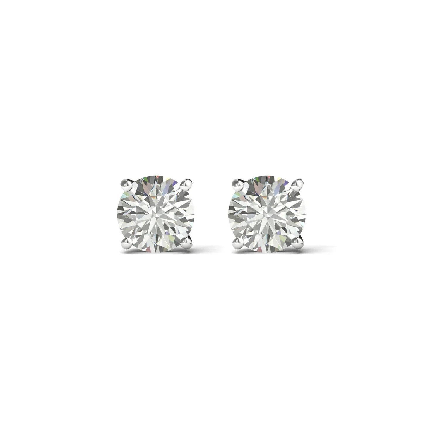 ISADORA JEWELLERY Lab-Grown Diamond Stud Earrings in Sterling Silver (Total Diamond Weight 0.40ct)