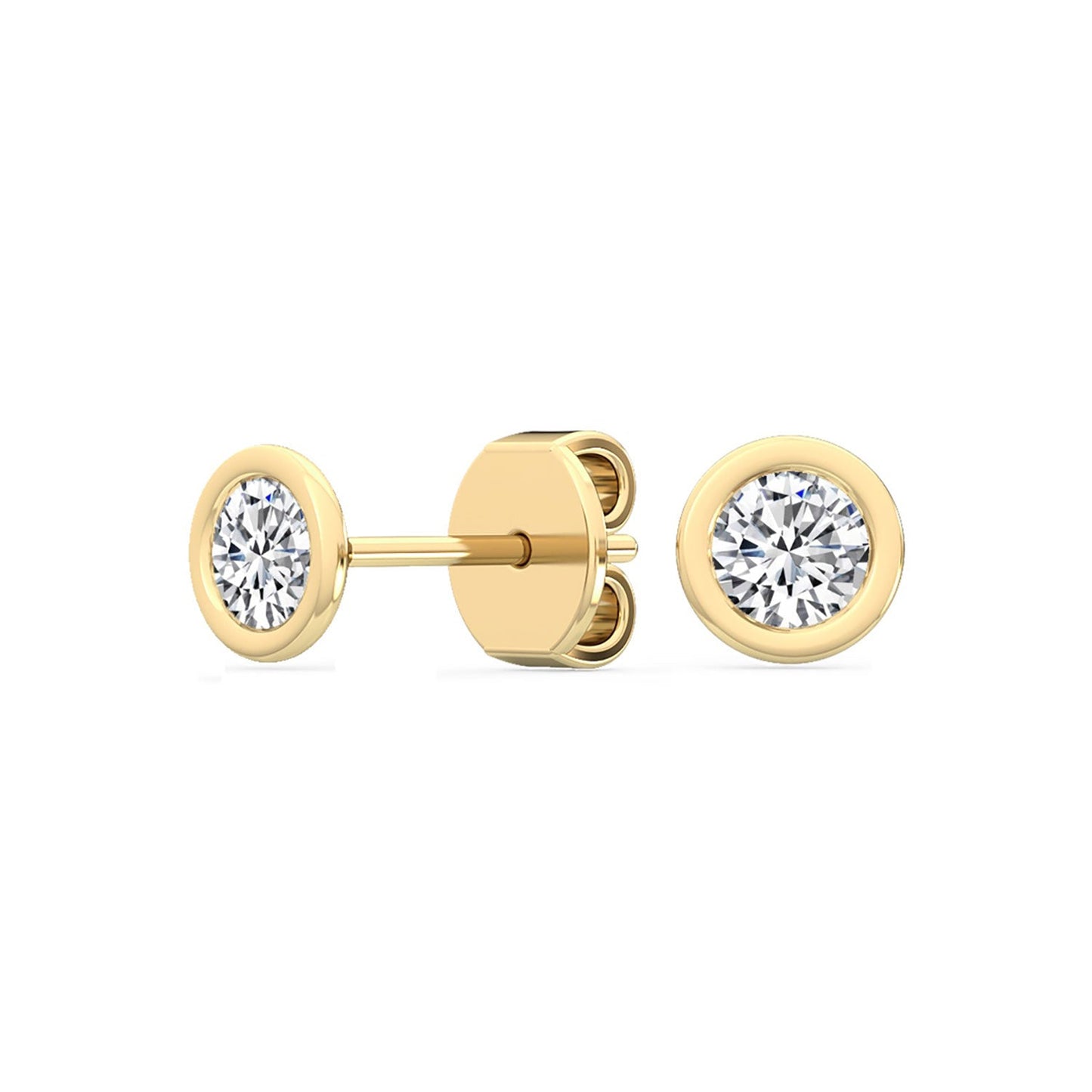 ISADORA JEWELLERY Lab Grown Diamond Earrings in 14ct Yellow Gold