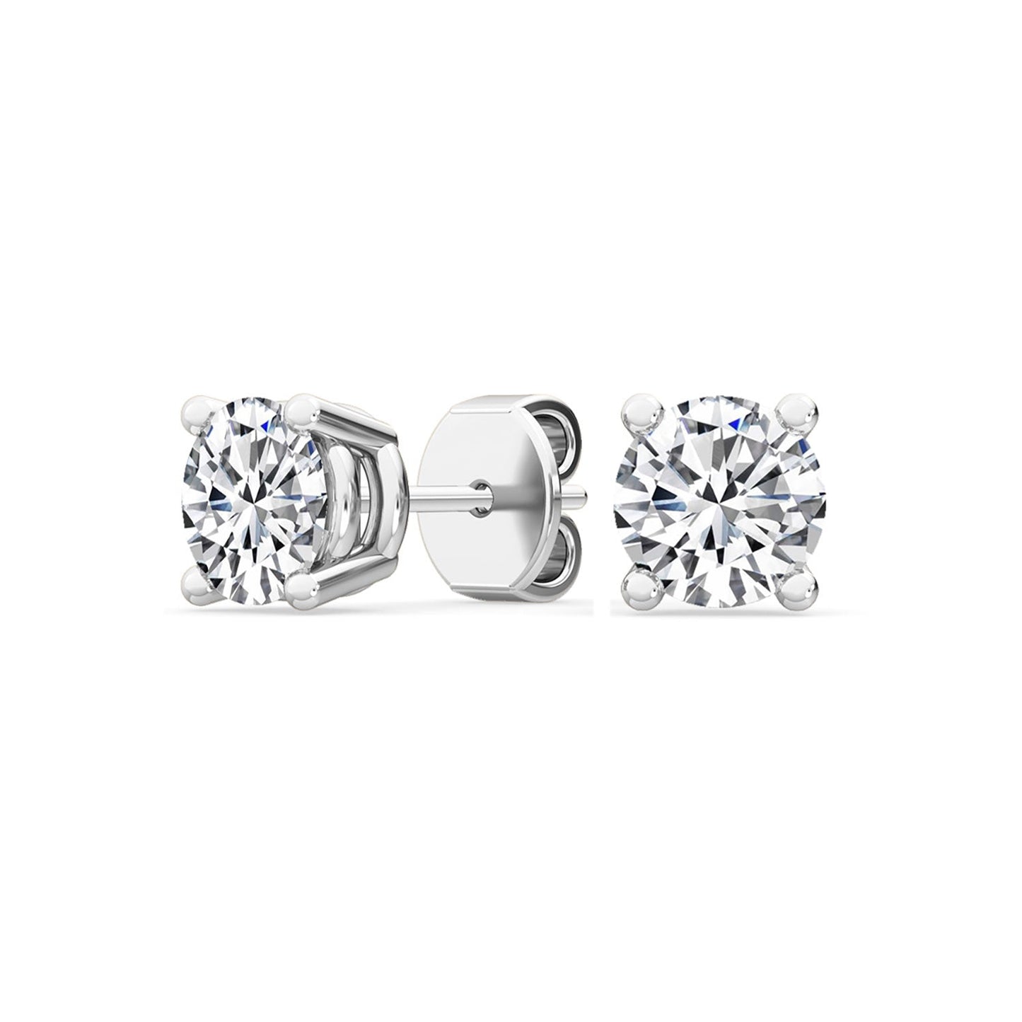 ISADORA JEWELLERY Lab Grown Diamond Stud Earrings in 14ct White Gold