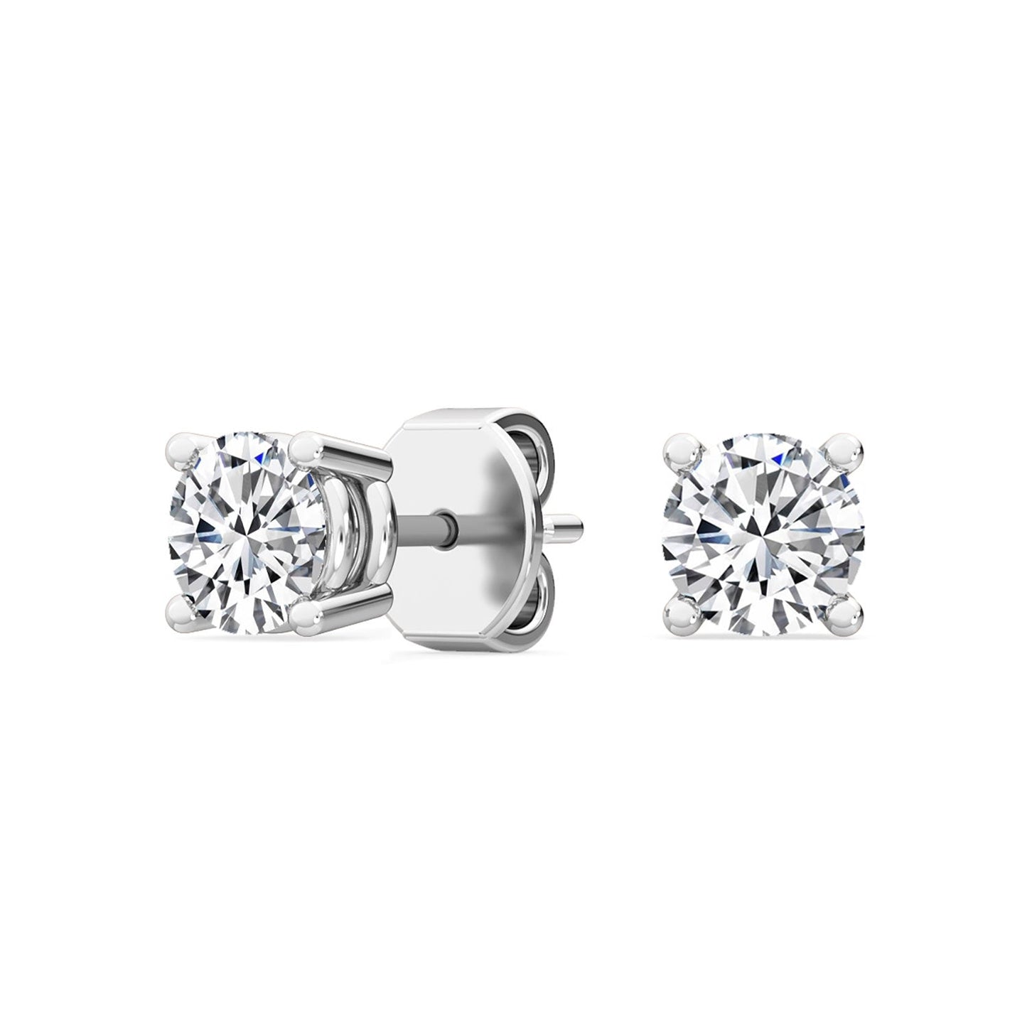 ISADORA JEWELLERY Lab Grown Diamond Stud Earrings in 14ct White Gold