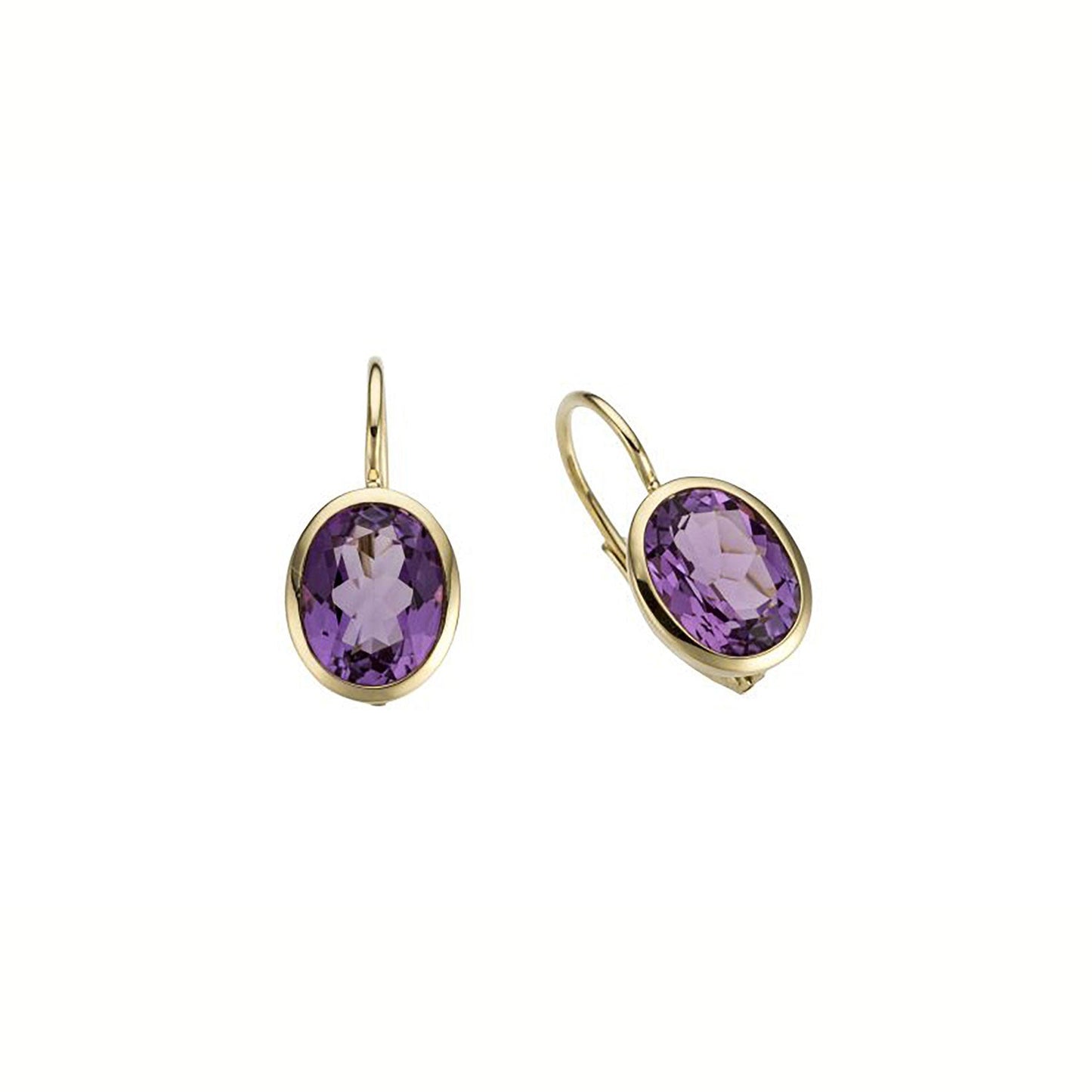 ISADORA JEWELLERY 9ct Yellow Gold Amethyst Earrings