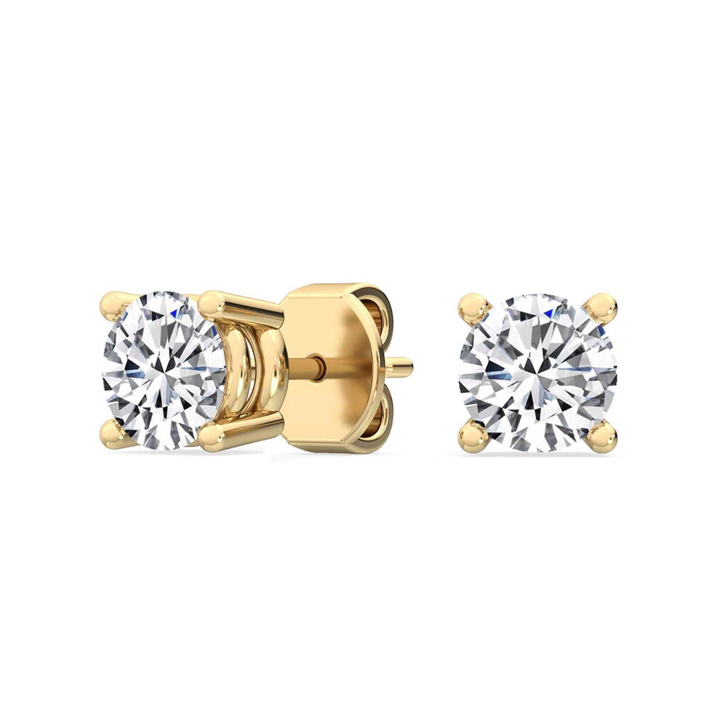 ISADORA JEWELLERY Lab Grown Diamond Stud Earrings in 14ct Yellow Gold