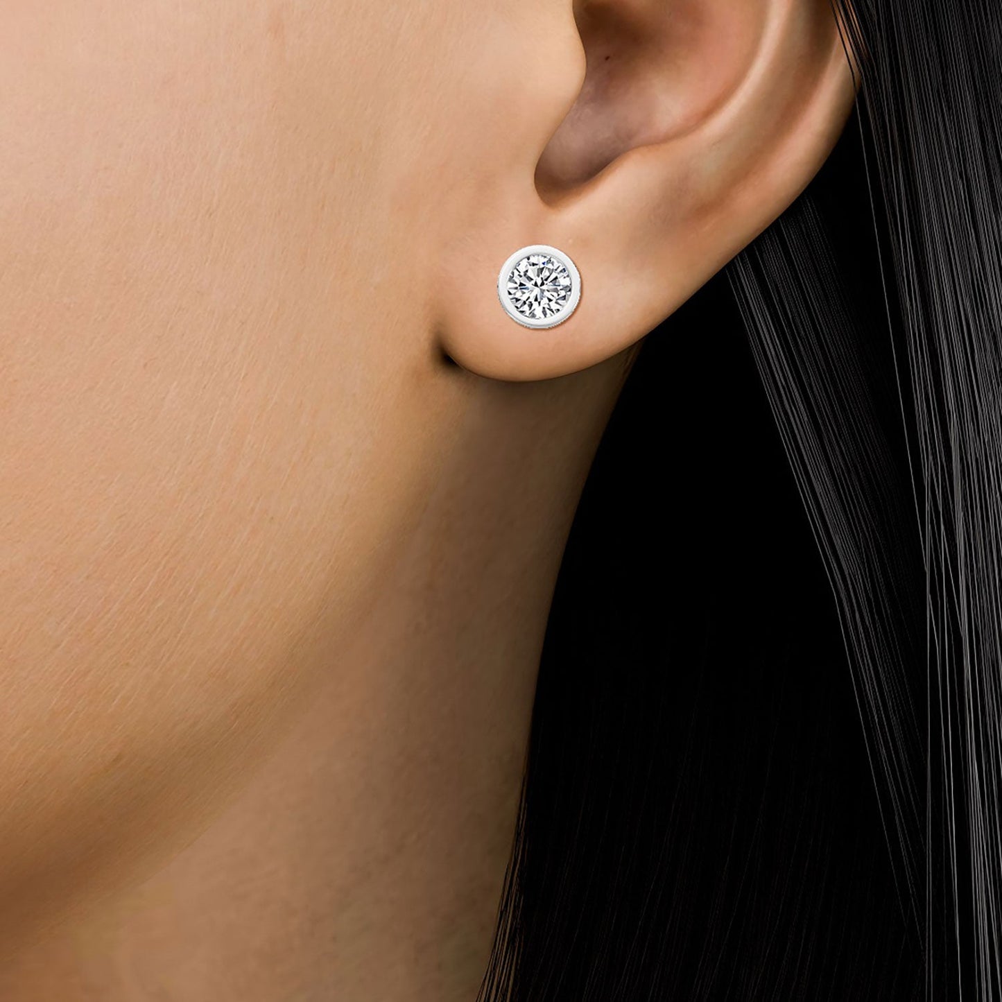 ISADORA JEWELLERY Lab Grown Diamond Earrings in 14ct White Gold
