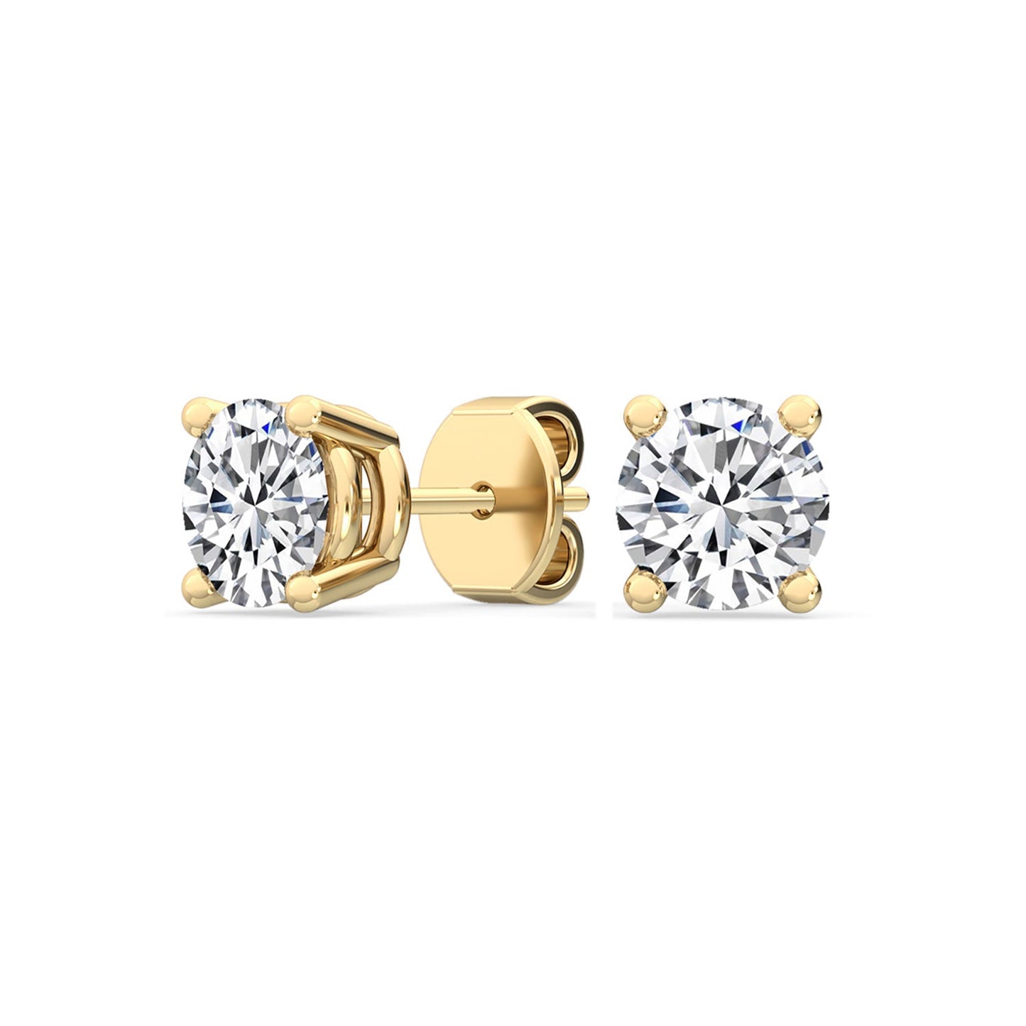 ISADORA JEWELLERY Lab Grown Diamond Stud Earrings in 14ct Yellow Gold