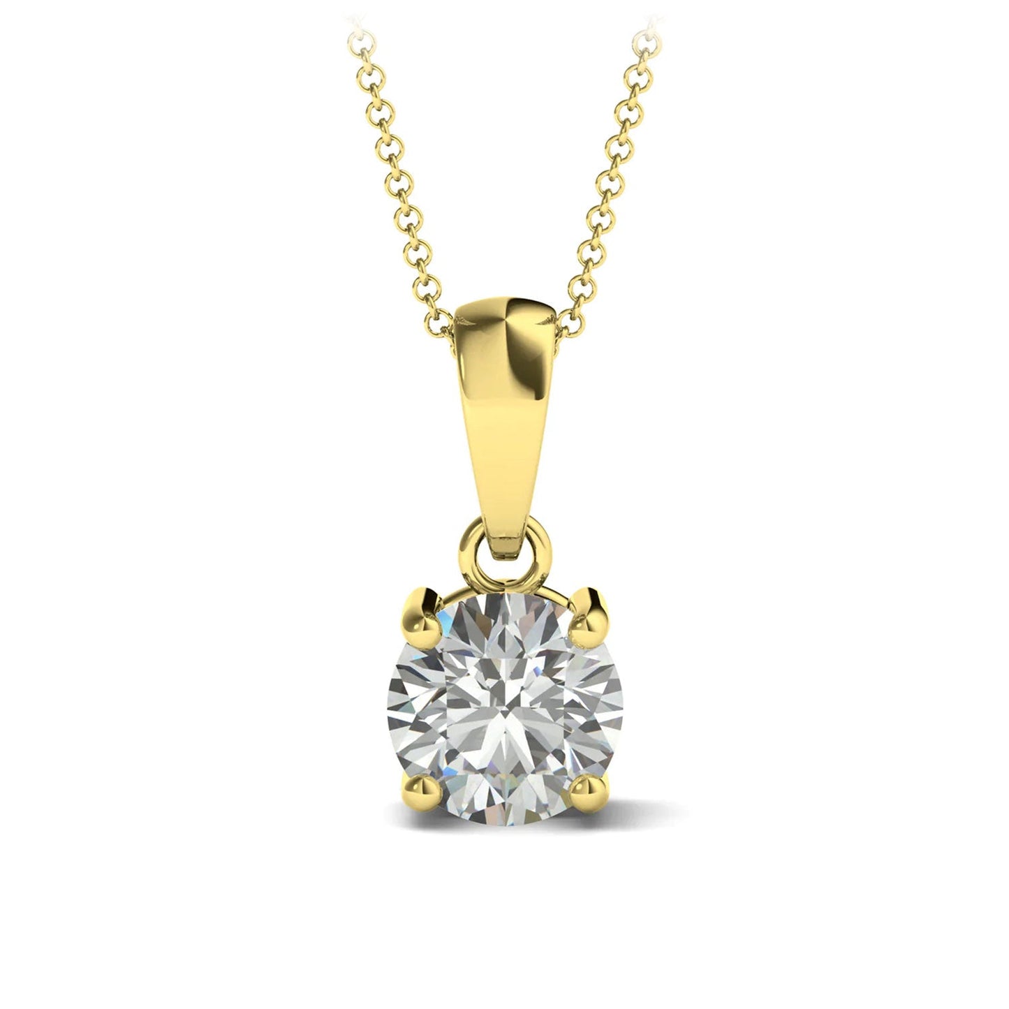 ISADORA JEWELLERY 18ct Yellow Gold Natural Diamond Pendant (0.50ct) with 18ct Gold Chain