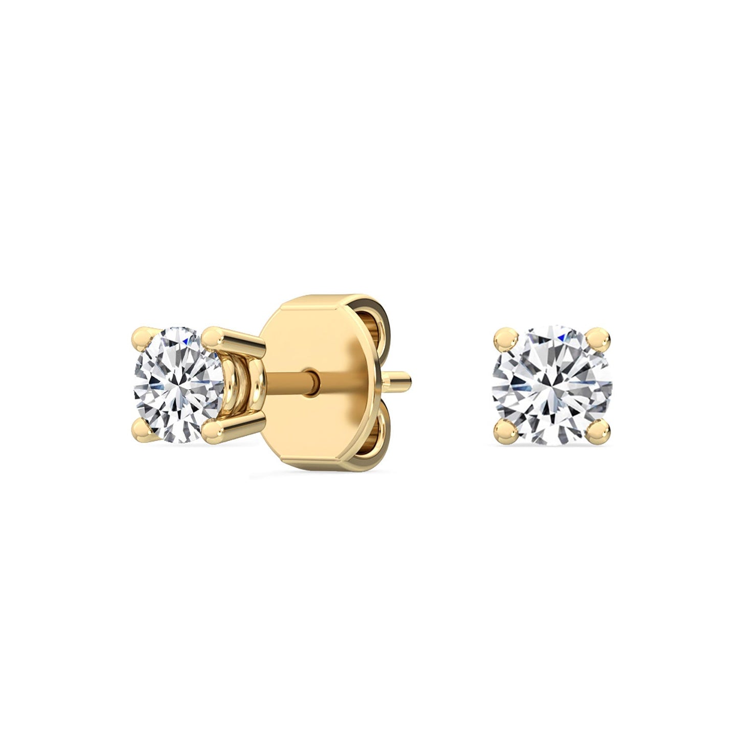 ISADORA JEWELLERY Lab Grown Diamond Stud Earrings in 14ct Yellow Gold