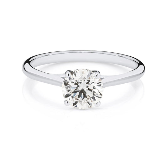 ISADORA JEWELLERY Brilliant Cut 1.00ct Lab Grown Diamond set in a stunning 14ct White Gold Ring