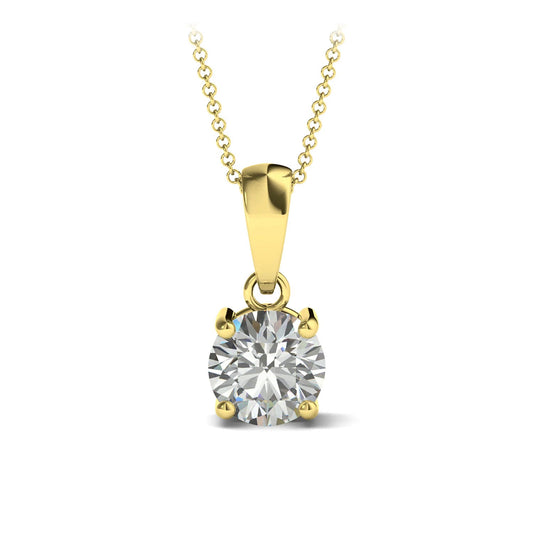 ISADORA JEWELLERY 18ct Yellow Gold Natural Diamond Pendant (0.30ct) with 18ct Gold Chain