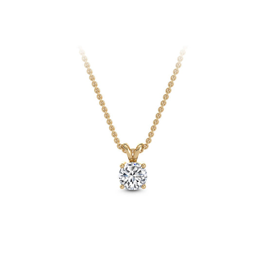 ISADORA JEWELLERY Lab-Grown Diamond Pendant 14K Yellow Gold featuring one diamond supplied on a 14ct Yellow Gold Chain (Total Diamond Weight 0.20ct)