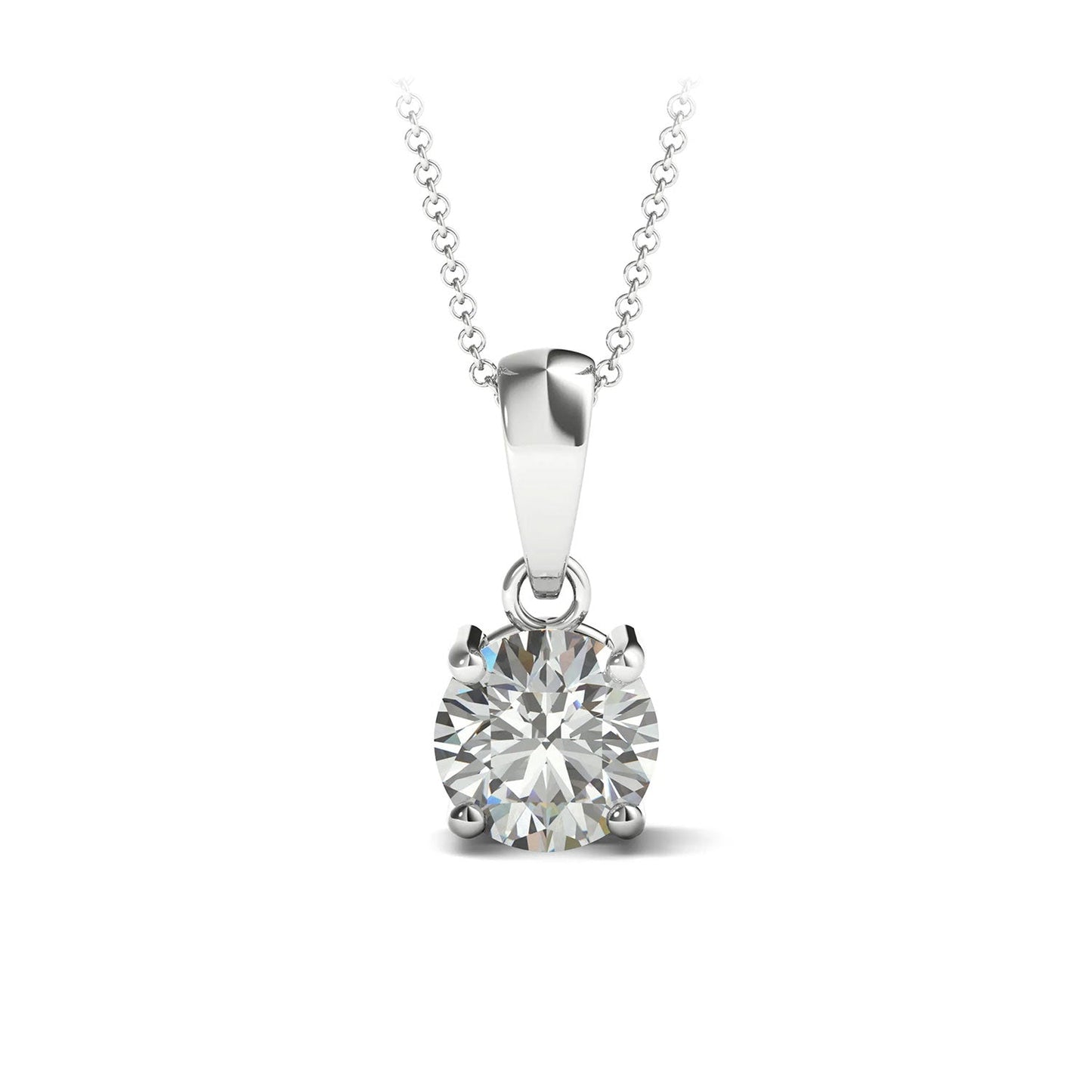 ISADORA JEWELLERY 18ct White Gold Natural Diamond Pendant (0.25ct) with 18ct Gold Chain