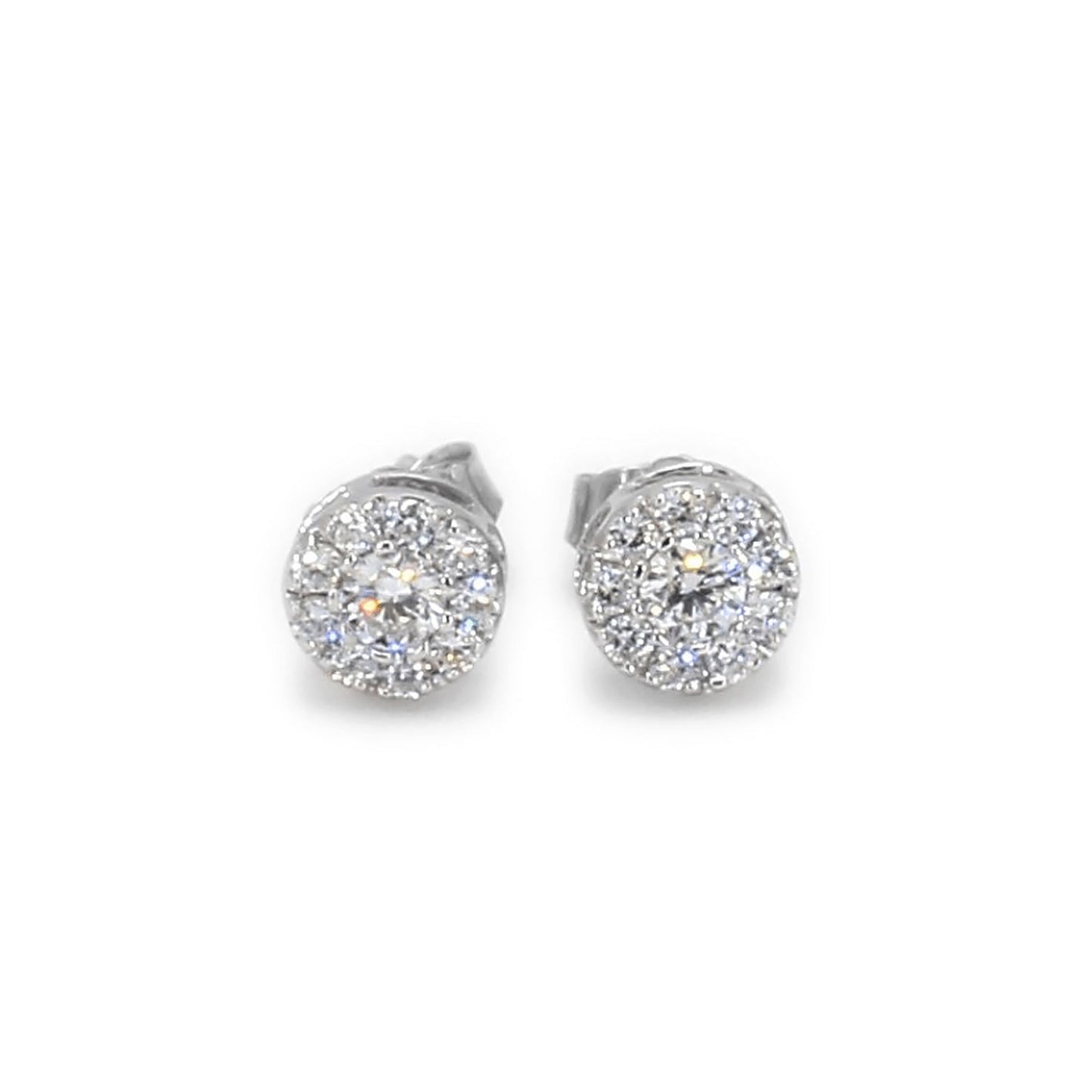 ISADORA JEWELLERY Lab Grown Diamond Cluster Earrings in 14ct White Gold