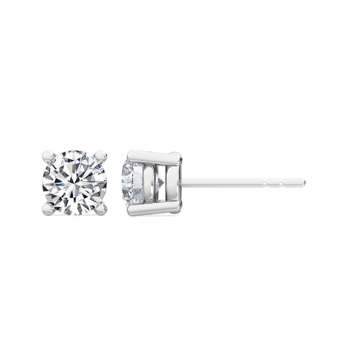 ISADORA JEWELLERY Lab Grown Diamond Stud Earrings in 14ct White Gold