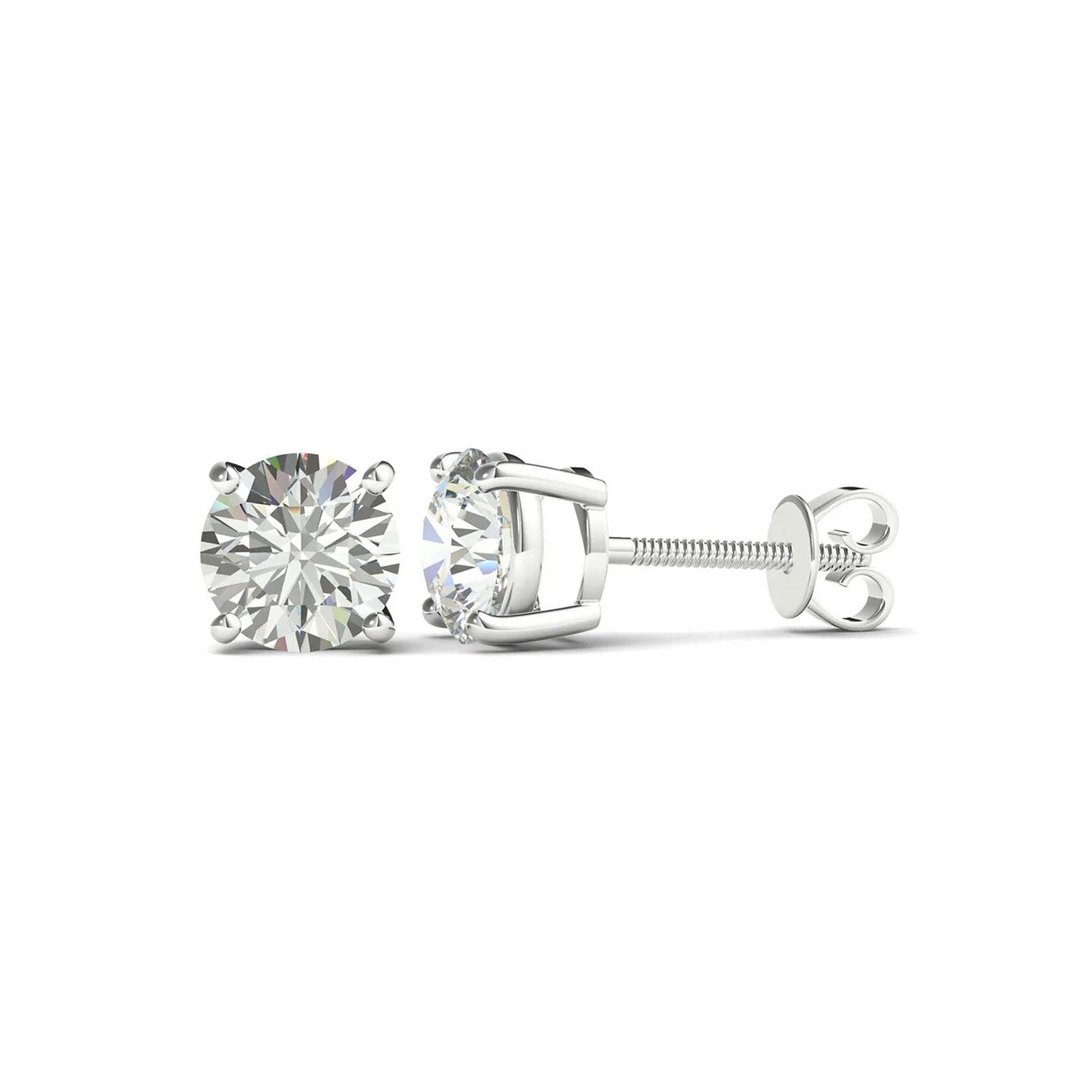 ISADORA JEWELLERY Lab-Grown Diamond Stud Earrings in Sterling Silver (Total Diamond Weight 0.40ct)