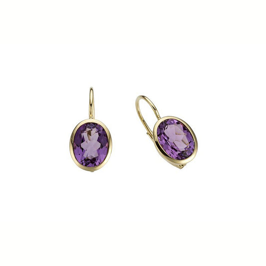 ISADORA JEWELLERY 9ct Yellow Gold Amethyst Earrings