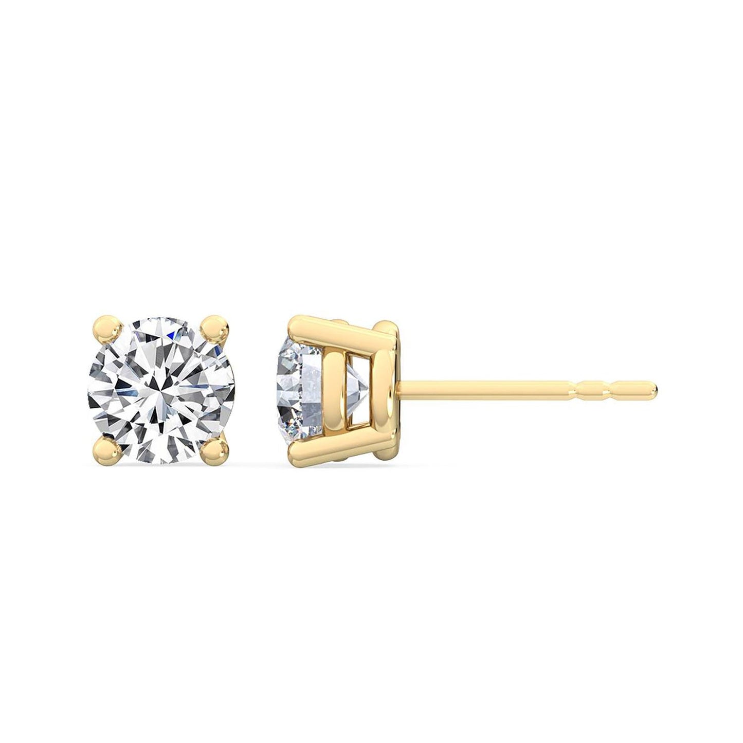 ISADORA JEWELLERY Lab Grown Diamond Stud Earrings in 14ct Yellow Gold