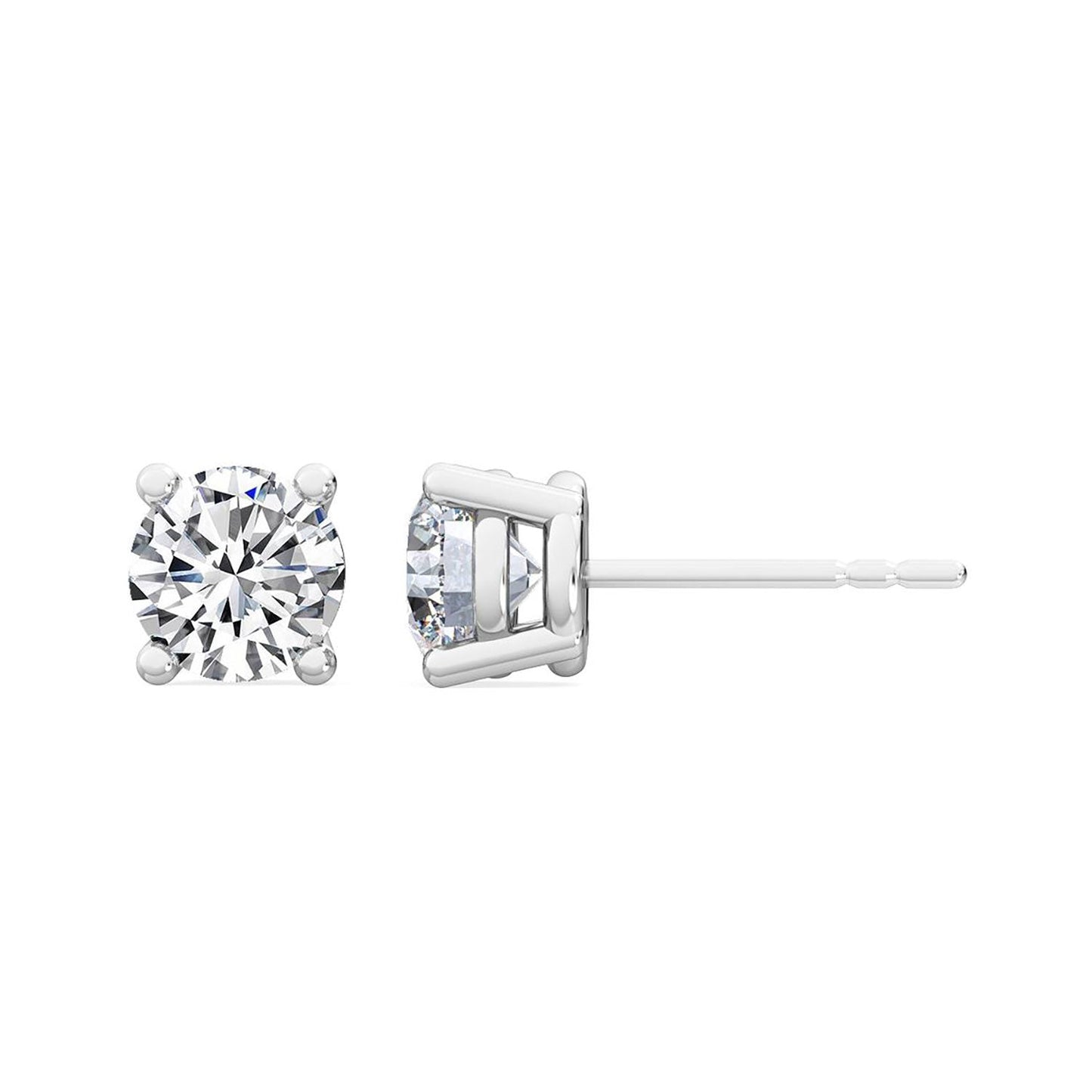 ISADORA JEWELLERY Lab Grown Diamond Stud Earrings in 14ct White Gold