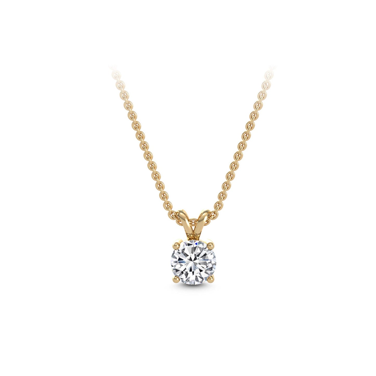 ISADORA JEWELLERY Lab-Grown Diamond Pendant by ISADORA JEWELLERY in 14K Yellow Gold featuring one diamond supplied on a 14ct Yellow Gold Chain (Total Diamond Weight 1.00ct)