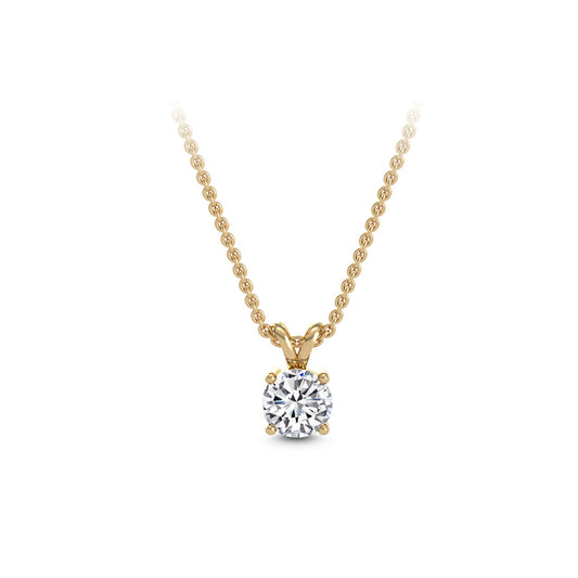 ISADORA JEWELLERY Lab-Grown Diamond Pendant by ISADORA JEWELLERY in 14K Yellow Gold featuring one diamond supplied on a 14ct Yellow Gold Chain (Total Diamond Weight 1.00ct)