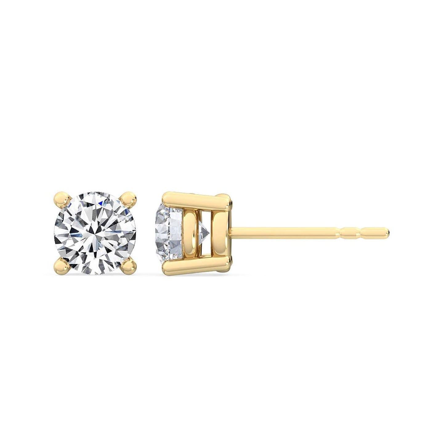 ISADORA JEWELLERY Lab Grown Diamond Stud Earrings in 14ct Yellow Gold