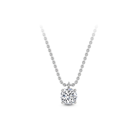 ISADORA JEWELLERY Lab-Grown Diamond Pendant in 14K White Gold featuring one diamond supplied on a 14ct White Gold Chain (Total Diamond Weight 1.00ct)