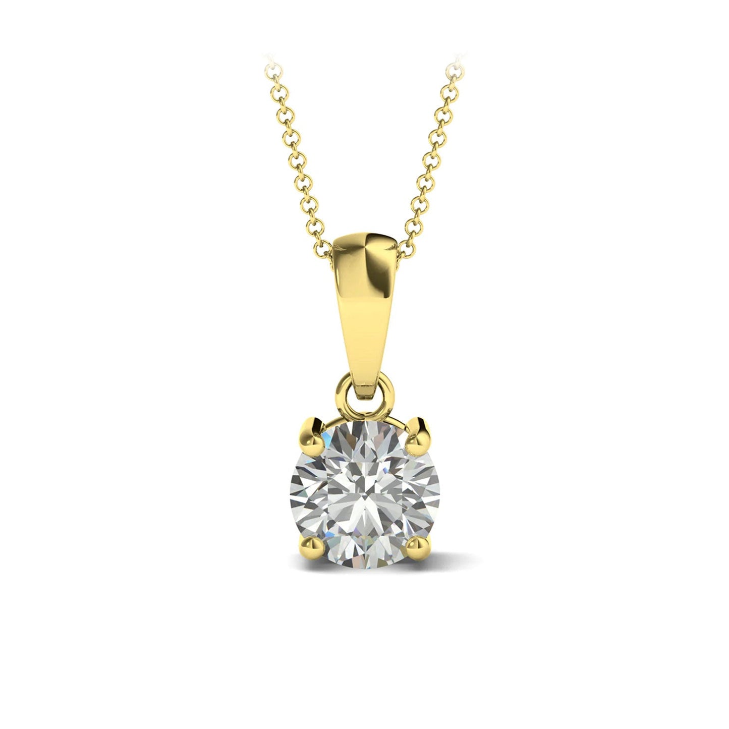ISADORA JEWELLERY 18ct Yellow Gold Natural Diamond Pendant (0.25ct) with 18ct Gold Chain