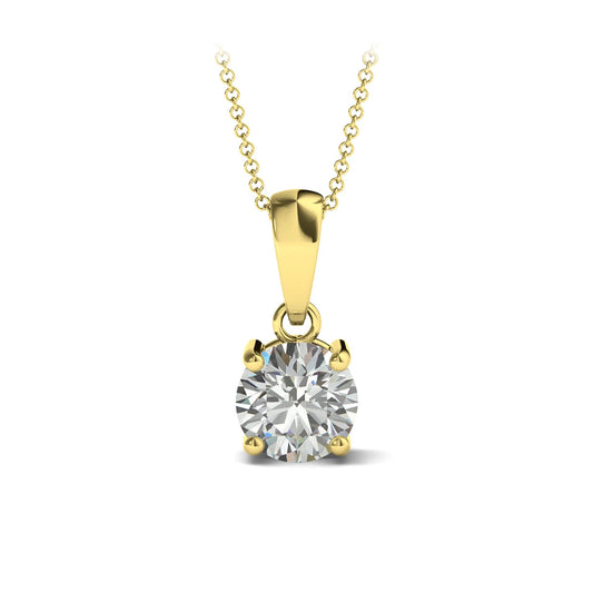 ISADORA JEWELLERY 18ct Yellow Gold Natural Diamond Pendant (0.25ct) with 18ct Gold Chain