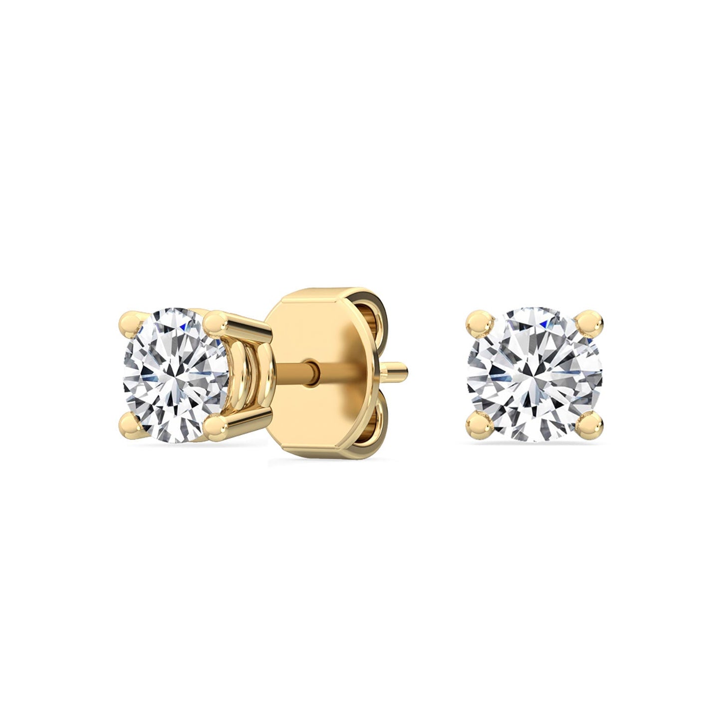ISADORA JEWELLERY Lab Grown Diamond Stud Earrings in 14ct Yellow Gold
